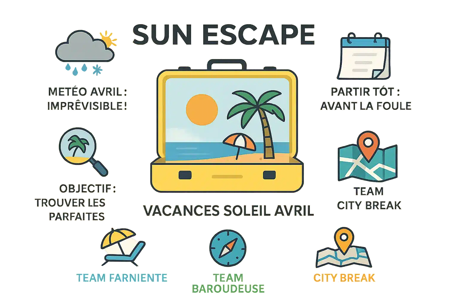 Guide des destinations ensoleillées pour avril