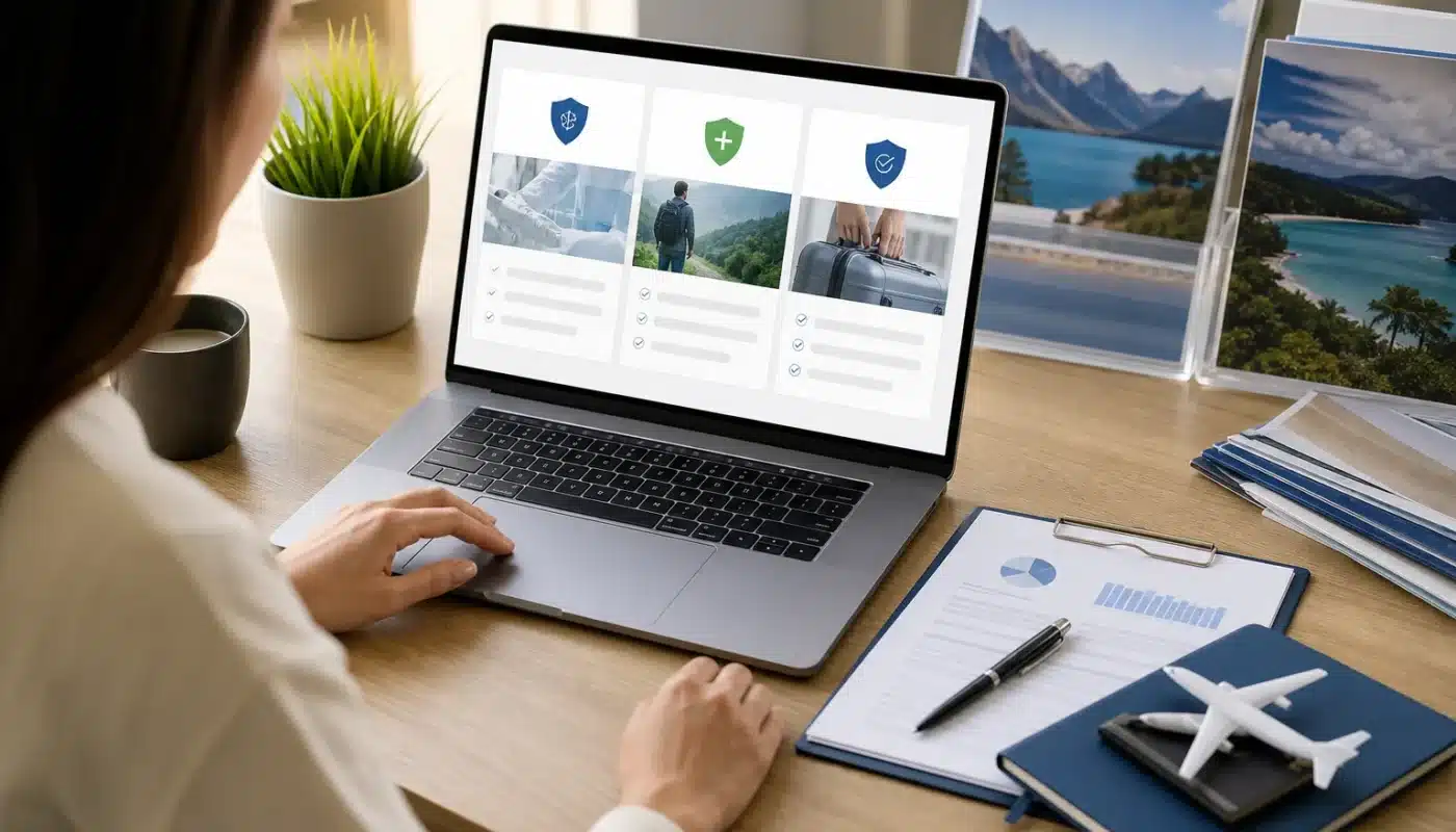 Assurance voyage avec options tarifaires et comparatif de formules