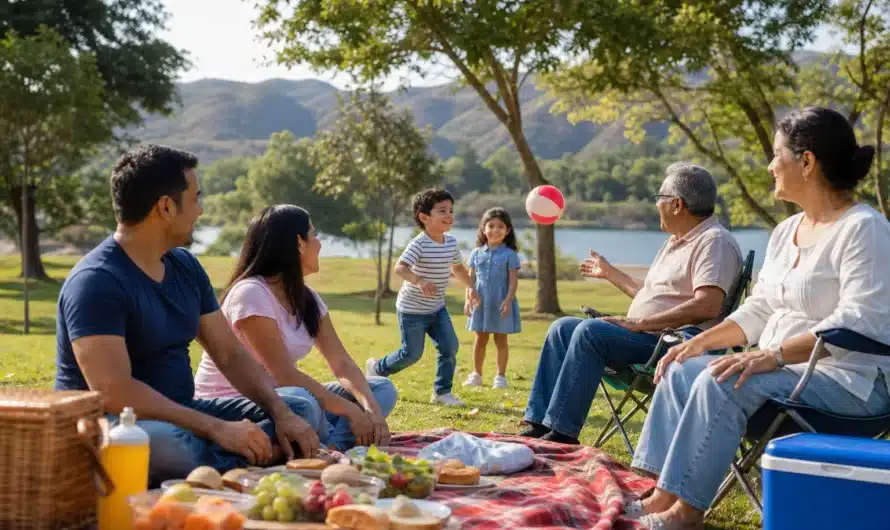 Famille profitant d'activités variées pour des vacances réussies