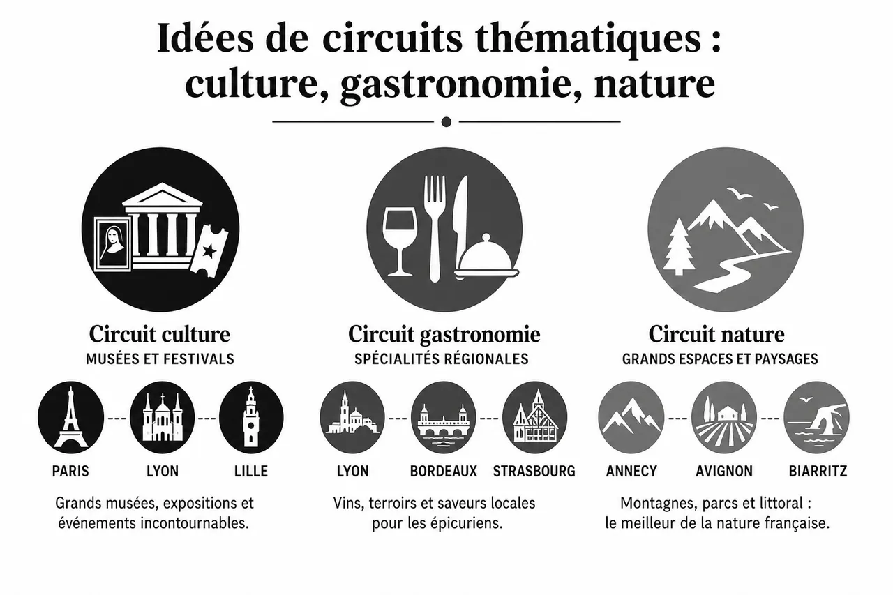 Où partir en France: notre sélection de destinations incontournables , Idées de circuits thématiques: culture, gastronomie, nature