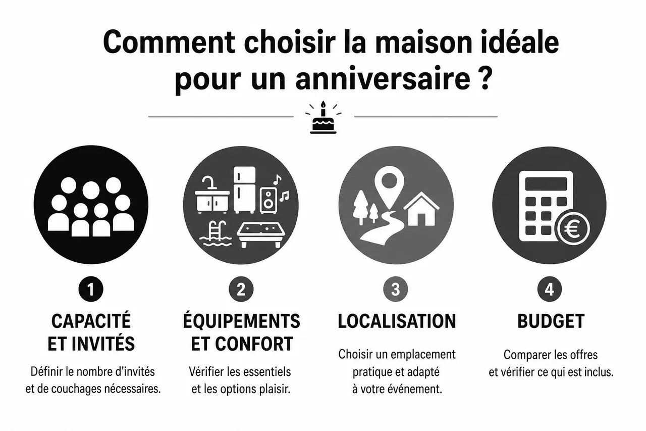 Comment choisir la maison idéale pour organiser un anniversaire mémorable? , Comment choisir la maison idéale pour un anniversaire?