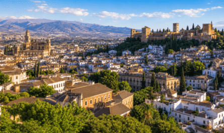 Villes touristiques d'Espagne avec monuments et architecture emblématiques