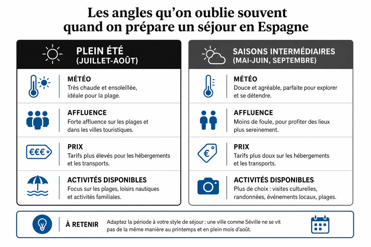 Vacances en Espagne: où partir selon votre style de voyage , Les angles qu’on oublie souvent quand on prépare un séjour en Espagne