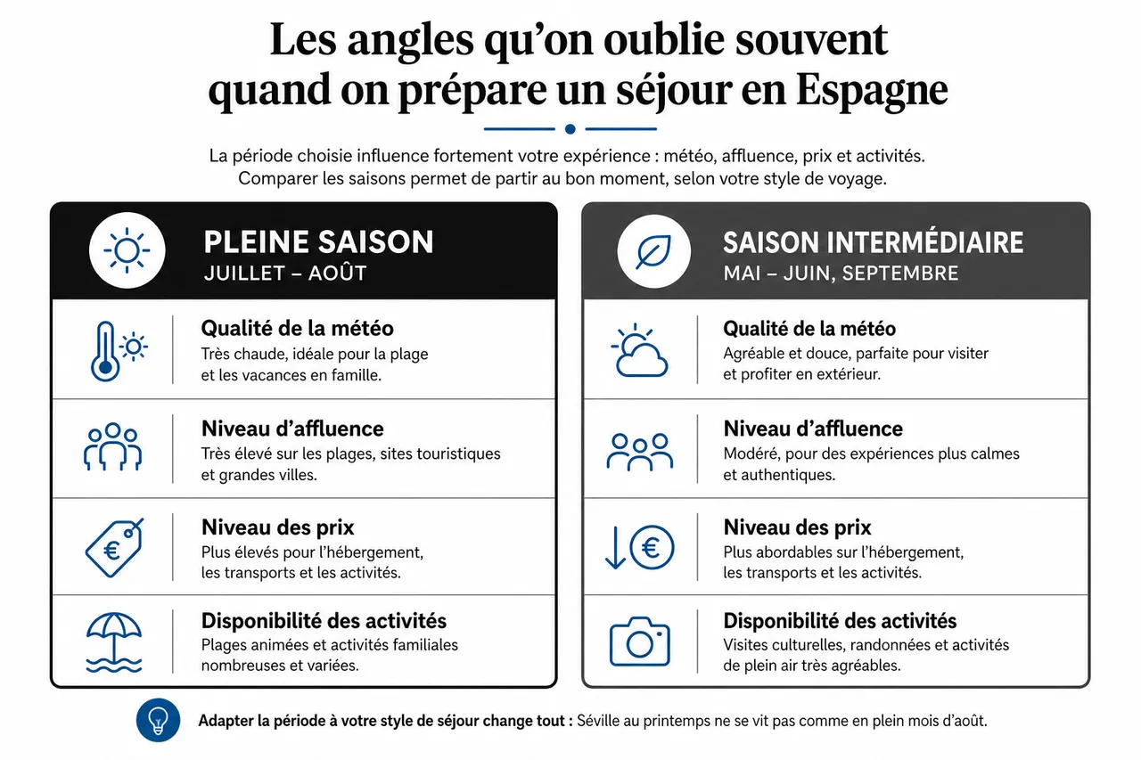 Vacances en Espagne: où partir selon votre style de voyage , Les angles qu’on oublie souvent quand on prépare un séjour en Espagne