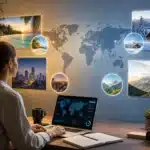Voyage saisonnier et destination avec budget et calendrier