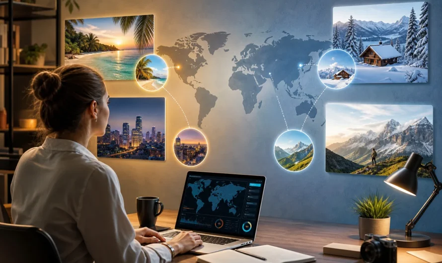Voyage saisonnier et destination avec budget et calendrier