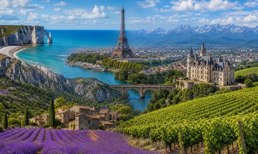 Paysages emblématiques des destinations incontournables en France