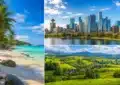 Paysages variés mer, ville et campagne pour vacances idéales