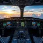 Tarifs de vols d’avion fluctuant avec graphique et avions en arrière-plan